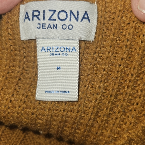 Arizona Jean Co. Womans Gold Knit Sweater Size M - Picture 11 of 12